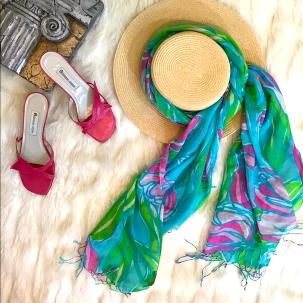 Lilly Pulitzer Murfee Silk-Cashmere Scarf